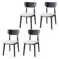 Wood Industrial Style Dining Chair Indoor-Outdoor Open Back Dining Side Chair White 4 Piece Set Black Clearhalo ' kitchen&dining_furn' 'Dining Chairs' 'Dining Tables & Seating' 'dining_chair' 'furn' 'furn_dining_chair' 'Furniture' 'furniture_dining_chair' 'Kitchen & Dining Furniture' 'kitchen' 3597468