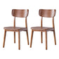 Wood Industrial Style Dining Chair Indoor-Outdoor Open Back Dining Side Chair Brown 2 Piece Set Walnut Clearhalo ' kitchen&dining_furn' 'Dining Chairs' 'Dining Tables & Seating' 'dining_chair' 'furn' 'furn_dining_chair' 'Furniture' 'furniture_dining_chair' 'Kitchen & Dining Furniture' 'kitchen' 3597472