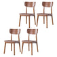 Wood Industrial Style Dining Chair Indoor-Outdoor Open Back Dining Side Chair Brown 4 Piece Set Walnut Clearhalo ' kitchen&dining_furn' 'Dining Chairs' 'Dining Tables & Seating' 'dining_chair' 'furn' 'furn_dining_chair' 'Furniture' 'furniture_dining_chair' 'Kitchen & Dining Furniture' 'kitchen' 3597475
