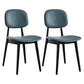 Nordic Style Armless Metal Dining Room Chair Open Back Dining Side Chair Blackish Green 2 Piece Set Clearhalo ' kitchen&dining_furn' 'Dining Chairs' 'Dining Tables & Seating' 'dining_chair' 'furn' 'furn_dining_chair' 'Furniture' 'furniture_dining_chair' 'Kitchen & Dining Furniture' 'kitchen' 3597502