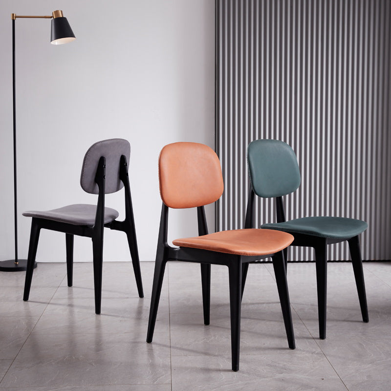 Nordic Style Armless Metal Dining Room Chair Open Back Dining Side Chair Clearhalo ' kitchen&dining_furn' 'Dining Chairs' 'Dining Tables & Seating' 'dining_chair' 'furn' 'furn_dining_chair' 'Furniture' 'furniture_dining_chair' 'Kitchen & Dining Furniture' 'kitchen' 3597504