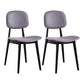 Nordic Style Armless Metal Dining Room Chair Open Back Dining Side Chair Dark Gray 2 Piece Set Clearhalo ' kitchen&dining_furn' 'Dining Chairs' 'Dining Tables & Seating' 'dining_chair' 'furn' 'furn_dining_chair' 'Furniture' 'furniture_dining_chair' 'Kitchen & Dining Furniture' 'kitchen' 3597515
