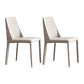 Faux Leather Contemporary Dining Chair Matte Finish Solid Back Dining Chair Light Gray 2 Piece Set Clearhalo ' kitchen&dining_furn' 'Dining Chairs' 'Dining Tables & Seating' 'dining_chair' 'furn' 'furn_dining_chair' 'Furniture' 'furniture_dining_chair' 'Kitchen & Dining Furniture' 'kitchen' 3597546