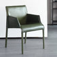 Faux Leather Modern Dining Room Chair Matte Finish Solid Back Dining Arm Chair Green 1 Piece Clearhalo ' kitchen&dining_furn' 'Dining Chairs' 'Dining Tables & Seating' 'dining_chair' 'furn' 'furn_dining_chair' 'Furniture' 'furniture_dining_chair' 'Kitchen & Dining Furniture' 'kitchen' 3597575