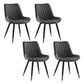 Nordic Cushioned Dining Chair 33"H Parsons Chair with Metal Base for Restaurant Grey 4 Piece Set Brass Gold Clearhalo ' kitchen&dining_furn' 'Dining Chairs' 'Dining Tables & Seating' 'dining_chair' 'furn' 'furn_dining_chair' 'Furniture' 'furniture_dining_chair' 'Kitchen & Dining Furniture' 'kitchen' 3597596