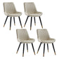Nordic Cushioned Dining Chair 33"H Parsons Chair with Metal Base for Restaurant Off-White 4 Piece Set Brass Gold Clearhalo ' kitchen&dining_furn' 'Dining Chairs' 'Dining Tables & Seating' 'dining_chair' 'furn' 'furn_dining_chair' 'Furniture' 'furniture_dining_chair' 'Kitchen & Dining Furniture' 'kitchen' 3597615