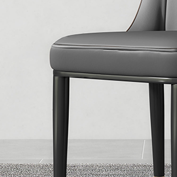 Metal Dining Room Side Chair Modern Style Parsons Armless Dining Chairs Clearhalo ' kitchen&dining_furn' 'Dining Chairs' 'Dining Tables & Seating' 'dining_chair' 'furn' 'furn_dining_chair' 'Furniture' 'furniture_dining_chair' 'Kitchen & Dining Furniture' 'kitchen' 3597663