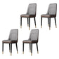 Metal Dining Room Side Chair Modern Style Parsons Armless Dining Chairs Light Gray 4 Piece Set Brass Gold Clearhalo ' kitchen&dining_furn' 'Dining Chairs' 'Dining Tables & Seating' 'dining_chair' 'furn' 'furn_dining_chair' 'Furniture' 'furniture_dining_chair' 'Kitchen & Dining Furniture' 'kitchen' 3597692