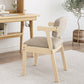 Contemporary Wood Indoor Open Back Dining Side Chair 20'' Wide Dining Chair Grey 1 Piece Natural Wood Clearhalo ' kitchen&dining_furn' 'Dining Chairs' 'Dining Tables & Seating' 'dining_chair' 'furn' 'furn_dining_chair' 'Furniture' 'furniture_dining_chair' 'Kitchen & Dining Furniture' 'kitchen' 3597709