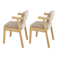 Contemporary Wood Indoor Open Back Dining Side Chair 20'' Wide Dining Chair Grey 2 Piece Set Natural Wood Clearhalo ' kitchen&dining_furn' 'Dining Chairs' 'Dining Tables & Seating' 'dining_chair' 'furn' 'furn_dining_chair' 'Furniture' 'furniture_dining_chair' 'Kitchen & Dining Furniture' 'kitchen' 3597710
