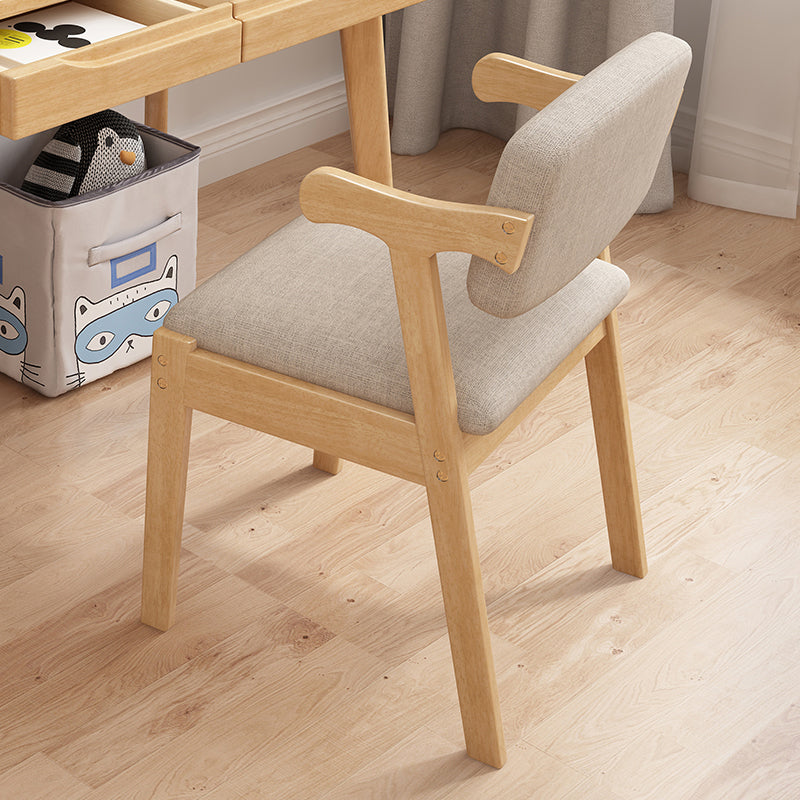 Contemporary Wood Indoor Open Back Dining Side Chair 20'' Wide Dining Chair Clearhalo ' kitchen&dining_furn' 'Dining Chairs' 'Dining Tables & Seating' 'dining_chair' 'furn' 'furn_dining_chair' 'Furniture' 'furniture_dining_chair' 'Kitchen & Dining Furniture' 'kitchen' 3597711