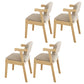 Contemporary Wood Indoor Open Back Dining Side Chair 20'' Wide Dining Chair Grey 4 Piece Set Natural Wood Clearhalo ' kitchen&dining_furn' 'Dining Chairs' 'Dining Tables & Seating' 'dining_chair' 'furn' 'furn_dining_chair' 'Furniture' 'furniture_dining_chair' 'Kitchen & Dining Furniture' 'kitchen' 3597712