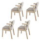 Contemporary Wood Indoor Open Back Dining Side Chair 20'' Wide Dining Chair Grey 4 Piece Set Beige Clearhalo ' kitchen&dining_furn' 'Dining Chairs' 'Dining Tables & Seating' 'dining_chair' 'furn' 'furn_dining_chair' 'Furniture' 'furniture_dining_chair' 'Kitchen & Dining Furniture' 'kitchen' 3597718