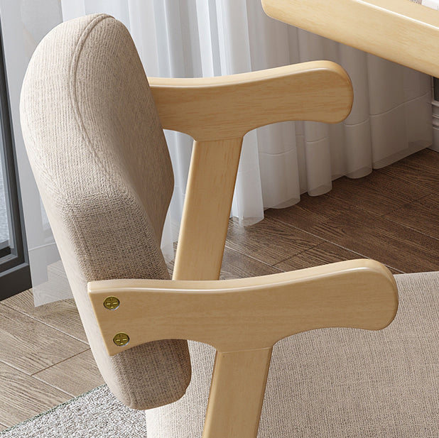 Contemporary Wood Indoor Open Back Dining Side Chair 20'' Wide Dining Chair Clearhalo ' kitchen&dining_furn' 'Dining Chairs' 'Dining Tables & Seating' 'dining_chair' 'furn' 'furn_dining_chair' 'Furniture' 'furniture_dining_chair' 'Kitchen & Dining Furniture' 'kitchen' 3597719