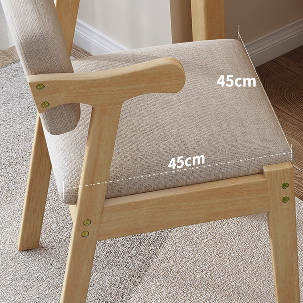 Contemporary Wood Indoor Open Back Dining Side Chair 20'' Wide Dining Chair Clearhalo ' kitchen&dining_furn' 'Dining Chairs' 'Dining Tables & Seating' 'dining_chair' 'furn' 'furn_dining_chair' 'Furniture' 'furniture_dining_chair' 'Kitchen & Dining Furniture' 'kitchen' 3597723