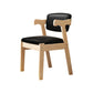 Contemporary Wood Indoor Open Back Dining Side Chair 20'' Wide Dining Chair Black 1 Piece Natural Wood Clearhalo ' kitchen&dining_furn' 'Dining Chairs' 'Dining Tables & Seating' 'dining_chair' 'furn' 'furn_dining_chair' 'Furniture' 'furniture_dining_chair' 'Kitchen & Dining Furniture' 'kitchen' 3597734