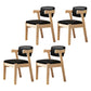 Contemporary Wood Indoor Open Back Dining Side Chair 20'' Wide Dining Chair Black 4 Piece Set Natural Wood Clearhalo ' kitchen&dining_furn' 'Dining Chairs' 'Dining Tables & Seating' 'dining_chair' 'furn' 'furn_dining_chair' 'Furniture' 'furniture_dining_chair' 'Kitchen & Dining Furniture' 'kitchen' 3597736