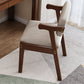 Contemporary Wood Indoor Open Back Dining Side Chair 20'' Wide Dining Chair Grey 1 Piece Walnut Clearhalo ' kitchen&dining_furn' 'Dining Chairs' 'Dining Tables & Seating' 'dining_chair' 'furn' 'furn_dining_chair' 'Furniture' 'furniture_dining_chair' 'Kitchen & Dining Furniture' 'kitchen' 3597737