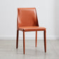 Faux Leather Contemporary Dining Room Chairs Matte Finish Solid Back Dining Arm Chairs Orange 1 Piece Clearhalo ' kitchen&dining_furn' 'Dining Chairs' 'Dining Tables & Seating' 'dining_chair' 'furn' 'furn_dining_chair' 'Furniture' 'furniture_dining_chair' 'Kitchen & Dining Furniture' 'kitchen' 3597758