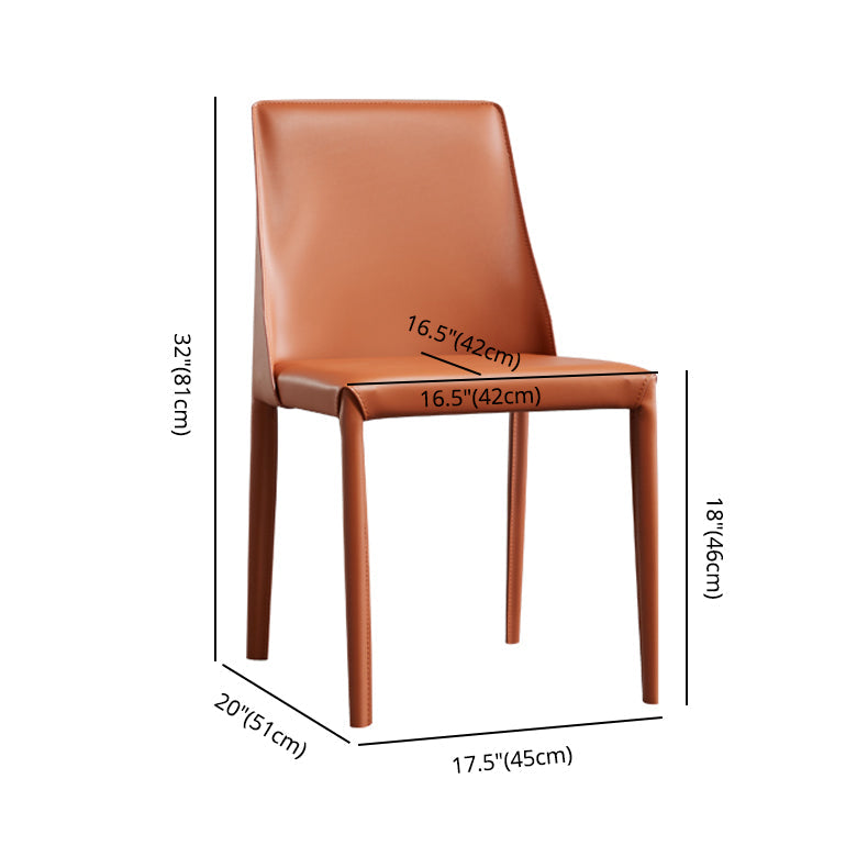 Faux Leather Contemporary Dining Room Chairs Matte Finish Solid Back Dining Arm Chairs Clearhalo ' kitchen&dining_furn' 'Dining Chairs' 'Dining Tables & Seating' 'dining_chair' 'furn' 'furn_dining_chair' 'Furniture' 'furniture_dining_chair' 'Kitchen & Dining Furniture' 'kitchen' 3597759