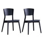 Industrial Style Solid Wood Side Chair Black Open Back Dining Side Chair Black 2 Piece Set Clearhalo ' kitchen&dining_furn' 'Dining Chairs' 'Dining Tables & Seating' 'dining_chair' 'furn' 'furn_dining_chair' 'Furniture' 'furniture_dining_chair' 'Kitchen & Dining Furniture' 'kitchen' 3597778
