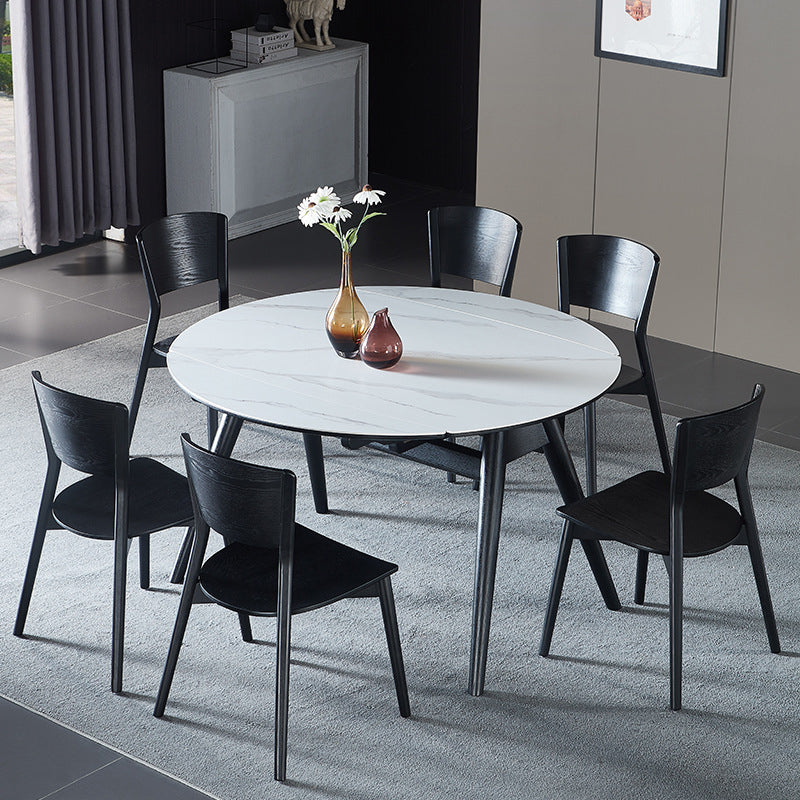 Industrial Style Solid Wood Side Chair Black Open Back Dining Side Chair Clearhalo ' kitchen&dining_furn' 'Dining Chairs' 'Dining Tables & Seating' 'dining_chair' 'furn' 'furn_dining_chair' 'Furniture' 'furniture_dining_chair' 'Kitchen & Dining Furniture' 'kitchen' 3597782