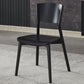 Industrial Style Solid Wood Side Chair Black Open Back Dining Side Chair Clearhalo ' kitchen&dining_furn' 'Dining Chairs' 'Dining Tables & Seating' 'dining_chair' 'furn' 'furn_dining_chair' 'Furniture' 'furniture_dining_chair' 'Kitchen & Dining Furniture' 'kitchen' 3597784