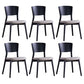 Industrial Style Solid Wood Side Chair Black Open Back Dining Side Chair White 6 Piece Set Clearhalo ' kitchen&dining_furn' 'Dining Chairs' 'Dining Tables & Seating' 'dining_chair' 'furn' 'furn_dining_chair' 'Furniture' 'furniture_dining_chair' 'Kitchen & Dining Furniture' 'kitchen' 3597787
