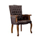 Victorian Dining Arm Chair Solid Back Side Chair with 4 Wood Legs for Home Use Coffee 1 Piece Clearhalo ' kitchen&dining_furn' 'Dining Chairs' 'Dining Tables & Seating' 'dining_chair' 'furn' 'furn_dining_chair' 'Furniture' 'furniture_dining_chair' 'Kitchen & Dining Furniture' 'kitchen' 3597796