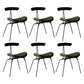 Industrial Chair with Metal Base 29"H Open Back Dining Side Chair for Restaurant Blackish Green 6 Piece Set Clearhalo ' kitchen&dining_furn' 'Dining Chairs' 'Dining Tables & Seating' 'dining_chair' 'furn' 'furn_dining_chair' 'Furniture' 'furniture_dining_chair' 'Kitchen & Dining Furniture' 'kitchen' 3597835