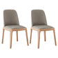 Contemporary Side Chair Dining Room Side Chair Set with Solid Wood Legs Grey 2 Piece Set Clearhalo ' kitchen&dining_furn' 'Dining Chairs' 'Dining Tables & Seating' 'dining_chair' 'furn' 'furn_dining_chair' 'Furniture' 'furniture_dining_chair' 'Kitchen & Dining Furniture' 'kitchen' 3597876