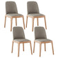 Contemporary Side Chair Dining Room Side Chair Set with Solid Wood Legs Grey 4 Piece Set Clearhalo ' kitchen&dining_furn' 'Dining Chairs' 'Dining Tables & Seating' 'dining_chair' 'furn' 'furn_dining_chair' 'Furniture' 'furniture_dining_chair' 'Kitchen & Dining Furniture' 'kitchen' 3597877