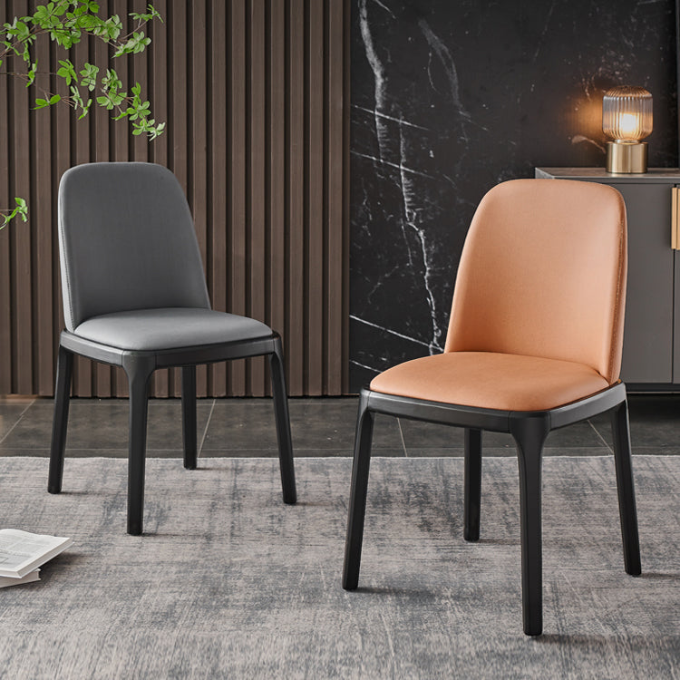 Contemporary Side Chair Dining Room Side Chair Set with Solid Wood Legs Clearhalo ' kitchen&dining_furn' 'Dining Chairs' 'Dining Tables & Seating' 'dining_chair' 'furn' 'furn_dining_chair' 'Furniture' 'furniture_dining_chair' 'Kitchen & Dining Furniture' 'kitchen' 3597878