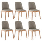 Contemporary Side Chair Dining Room Side Chair Set with Solid Wood Legs Grey 6 Piece Set Clearhalo ' kitchen&dining_furn' 'Dining Chairs' 'Dining Tables & Seating' 'dining_chair' 'furn' 'furn_dining_chair' 'Furniture' 'furniture_dining_chair' 'Kitchen & Dining Furniture' 'kitchen' 3597879