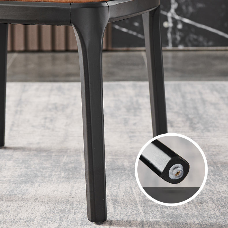 Contemporary Side Chair Dining Room Side Chair Set with Solid Wood Legs Clearhalo ' kitchen&dining_furn' 'Dining Chairs' 'Dining Tables & Seating' 'dining_chair' 'furn' 'furn_dining_chair' 'Furniture' 'furniture_dining_chair' 'Kitchen & Dining Furniture' 'kitchen' 3597890