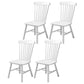 Contemporary Dining Chair Slat Back Side Chair with Wood Legs for Home Use White 4 Piece Set Clearhalo ' kitchen&dining_furn' 'Dining Chairs' 'Dining Tables & Seating' 'dining_chair' 'furn' 'furn_dining_chair' 'Furniture' 'furniture_dining_chair' 'Kitchen & Dining Furniture' 'kitchen' 3597902