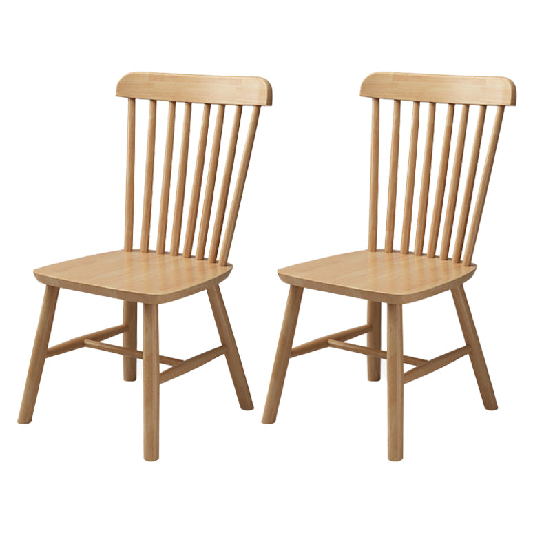 Contemporary Dining Chair Slat Back Side Chair with Wood Legs for Home Use Natural 2 Piece Set Clearhalo ' kitchen&dining_furn' 'Dining Chairs' 'Dining Tables & Seating' 'dining_chair' 'furn' 'furn_dining_chair' 'Furniture' 'furniture_dining_chair' 'Kitchen & Dining Furniture' 'kitchen' 3597905