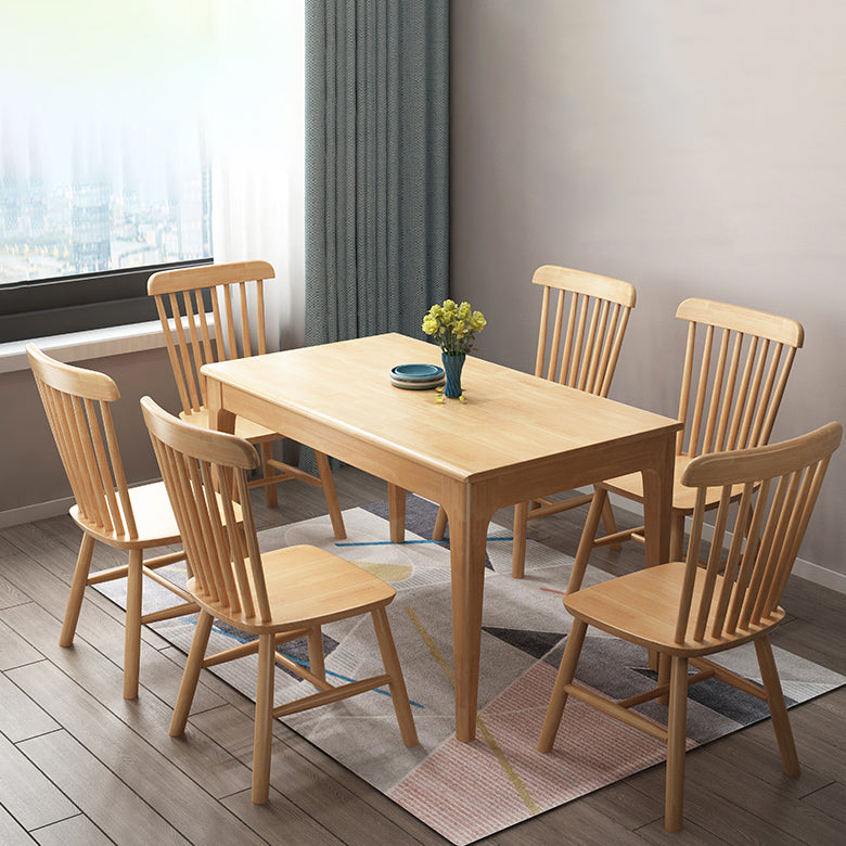 Contemporary Dining Chair Slat Back Side Chair with Wood Legs for Home Use Clearhalo ' kitchen&dining_furn' 'Dining Chairs' 'Dining Tables & Seating' 'dining_chair' 'furn' 'furn_dining_chair' 'Furniture' 'furniture_dining_chair' 'Kitchen & Dining Furniture' 'kitchen' 3597906