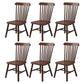 Contemporary Dining Chair Slat Back Side Chair with Wood Legs for Home Use Walnut 6 Piece Set Clearhalo ' kitchen&dining_furn' 'Dining Chairs' 'Dining Tables & Seating' 'dining_chair' 'furn' 'furn_dining_chair' 'Furniture' 'furniture_dining_chair' 'Kitchen & Dining Furniture' 'kitchen' 3597915