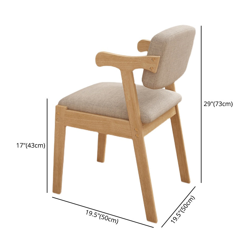 Contemporary Dining Side Chair Solid Wood Open Back Dining Side Chairs Clearhalo ' kitchen&dining_furn' 'Dining Chairs' 'Dining Tables & Seating' 'dining_chair' 'furn' 'furn_dining_chair' 'Furniture' 'furniture_dining_chair' 'Kitchen & Dining Furniture' 'kitchen' 3597934