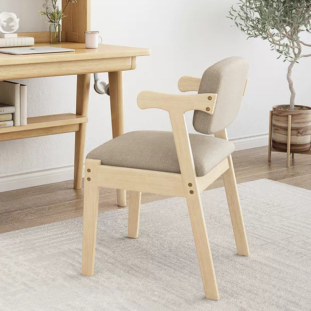 Contemporary Dining Side Chair Solid Wood Open Back Dining Side Chairs Grey 1 Piece Natural Wood Clearhalo ' kitchen&dining_furn' 'Dining Chairs' 'Dining Tables & Seating' 'dining_chair' 'furn' 'furn_dining_chair' 'Furniture' 'furniture_dining_chair' 'Kitchen & Dining Furniture' 'kitchen' 3597935