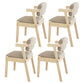 Contemporary Dining Side Chair Solid Wood Open Back Dining Side Chairs Grey 4 Piece Set Natural Wood Clearhalo ' kitchen&dining_furn' 'Dining Chairs' 'Dining Tables & Seating' 'dining_chair' 'furn' 'furn_dining_chair' 'Furniture' 'furniture_dining_chair' 'Kitchen & Dining Furniture' 'kitchen' 3597938