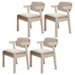 Contemporary Dining Side Chair Solid Wood Open Back Dining Side Chairs Light Gray 4 Piece Set White Clearhalo ' kitchen&dining_furn' 'Dining Chairs' 'Dining Tables & Seating' 'dining_chair' 'furn' 'furn_dining_chair' 'Furniture' 'furniture_dining_chair' 'Kitchen & Dining Furniture' 'kitchen' 3597941
