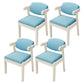 Contemporary Dining Side Chair Solid Wood Open Back Dining Side Chairs Sky Blue 4 Piece Set White Clearhalo ' kitchen&dining_furn' 'Dining Chairs' 'Dining Tables & Seating' 'dining_chair' 'furn' 'furn_dining_chair' 'Furniture' 'furniture_dining_chair' 'Kitchen & Dining Furniture' 'kitchen' 3597949