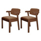 Contemporary Dining Side Chair Solid Wood Open Back Dining Side Chairs Coffee 2 Piece Set Walnut Clearhalo ' kitchen&dining_furn' 'Dining Chairs' 'Dining Tables & Seating' 'dining_chair' 'furn' 'furn_dining_chair' 'Furniture' 'furniture_dining_chair' 'Kitchen & Dining Furniture' 'kitchen' 3597960