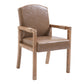 Wood Farmhouse Dining Arm Chair with Color Cushion Parsons Chair for Home Khaki 1 Piece Clearhalo ' kitchen&dining_furn' 'Dining Chairs' 'Dining Tables & Seating' 'dining_chair' 'furn' 'furn_dining_chair' 'Furniture' 'furniture_dining_chair' 'Kitchen & Dining Furniture' 'kitchen' 3597965
