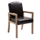 Wood Farmhouse Dining Arm Chair with Color Cushion Parsons Chair for Home Dark Brown 1 Piece Clearhalo ' kitchen&dining_furn' 'Dining Chairs' 'Dining Tables & Seating' 'dining_chair' 'furn' 'furn_dining_chair' 'Furniture' 'furniture_dining_chair' 'Kitchen & Dining Furniture' 'kitchen' 3597967