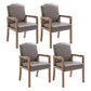 Wood Farmhouse Dining Arm Chair with Color Cushion Parsons Chair for Home Grey 4 Piece Set Clearhalo ' kitchen&dining_furn' 'Dining Chairs' 'Dining Tables & Seating' 'dining_chair' 'furn' 'furn_dining_chair' 'Furniture' 'furniture_dining_chair' 'Kitchen & Dining Furniture' 'kitchen' 3597973