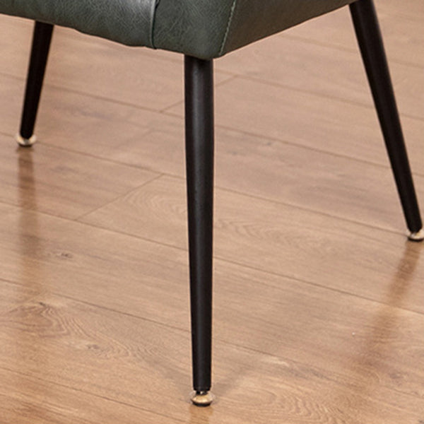 Contemporary Chairs Kitchen Parsons Dining Armchair with Carbon Steel Legs Clearhalo ' kitchen&dining_furn' 'Dining Chairs' 'Dining Tables & Seating' 'dining_chair' 'furn' 'furn_dining_chair' 'Furniture' 'furniture_dining_chair' 'Kitchen & Dining Furniture' 'kitchen' 3598004