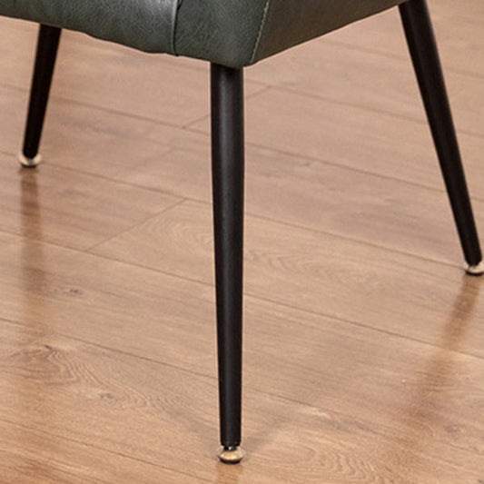 Contemporary Chairs Kitchen Parsons Dining Armchair with Carbon Steel Legs Clearhalo ' kitchen&dining_furn' 'Dining Chairs' 'Dining Tables & Seating' 'dining_chair' 'furn' 'furn_dining_chair' 'Furniture' 'furniture_dining_chair' 'Kitchen & Dining Furniture' 'kitchen' 3598004